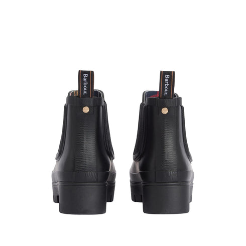 Stivaletto Donna con tomaia in gomma, modello Chelsea, con logo frontale